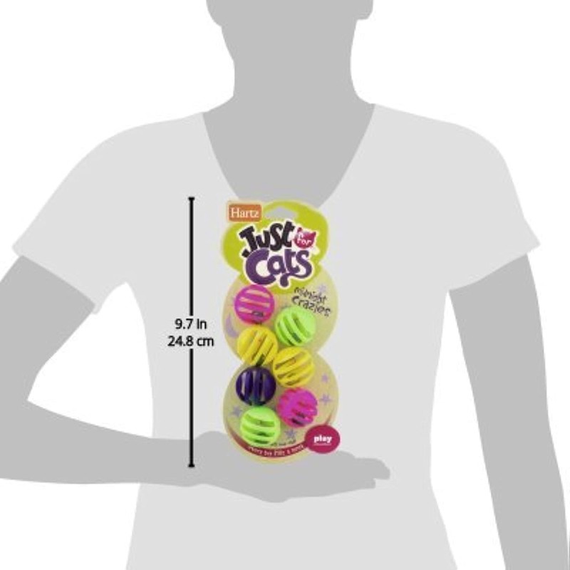 Hartz Just For Cats Midnight Crazies Cat Toy Balls -