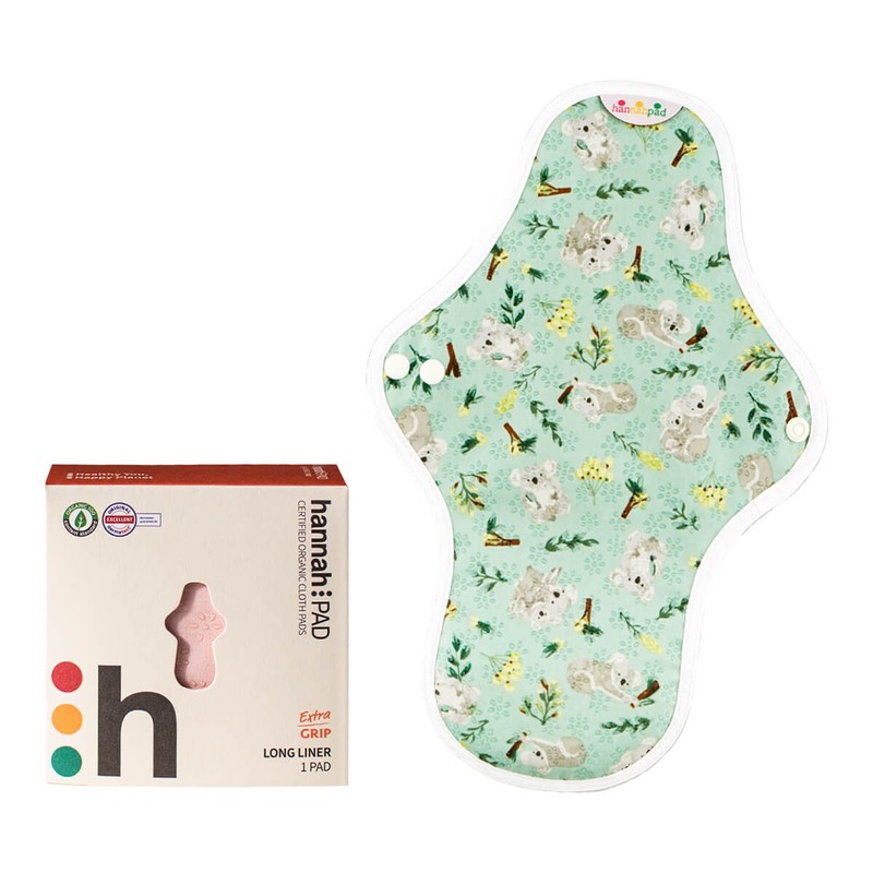 hannah Reusable Cloth Pad - Extra Grip, Pantyliner 2 Pads