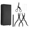 HARFINGTON Hair Extension Beading Tool Kit Stainless Steel Hair Extensions