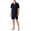 Schiesser Men's Short Pyjamas with Buttons Warmer Cotton - Fine