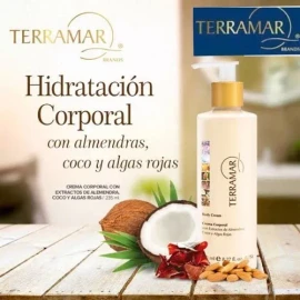 Terramar Crema Corporal Con Almendra, Coco Y Algas Rojas