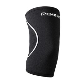 Rehband QD Elbow Support, 1 Piece Elbow Support Made of 3 & 1.5 mm Neoprene, Elbow Sports Bandage, Unisex, Colour: Black, Size: XS