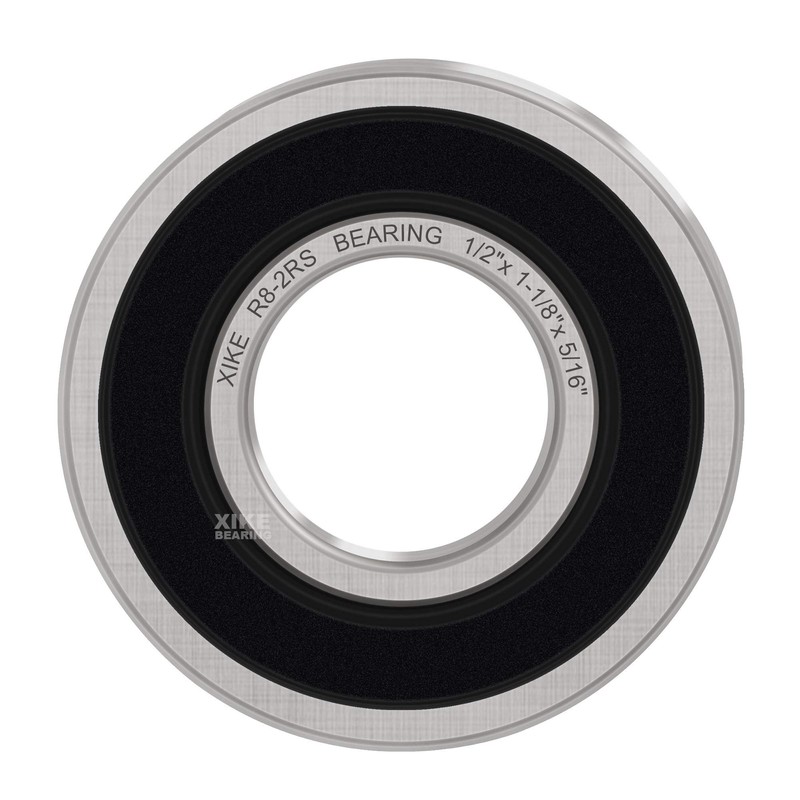 XiKe 4 Pcs R8-2RS Double Rubber Seal Bearings 1/2" x
