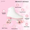 jessie Women Roller Skates with Light Up Wheels Stylish White