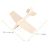 SUPVOX 6Pcs Wooden Airplane Model Kit Blank Painting Planes for