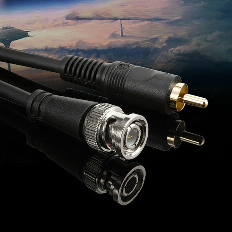 tunghey BNC to RCA Adapter Cable RCA Male to BNC