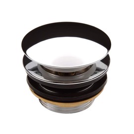 High Quality Click Clack Drain Fitting Brass for Bathtub and Shower Tray Chrome Large 1 1/2 Inch for Connection to Siphon Syphon