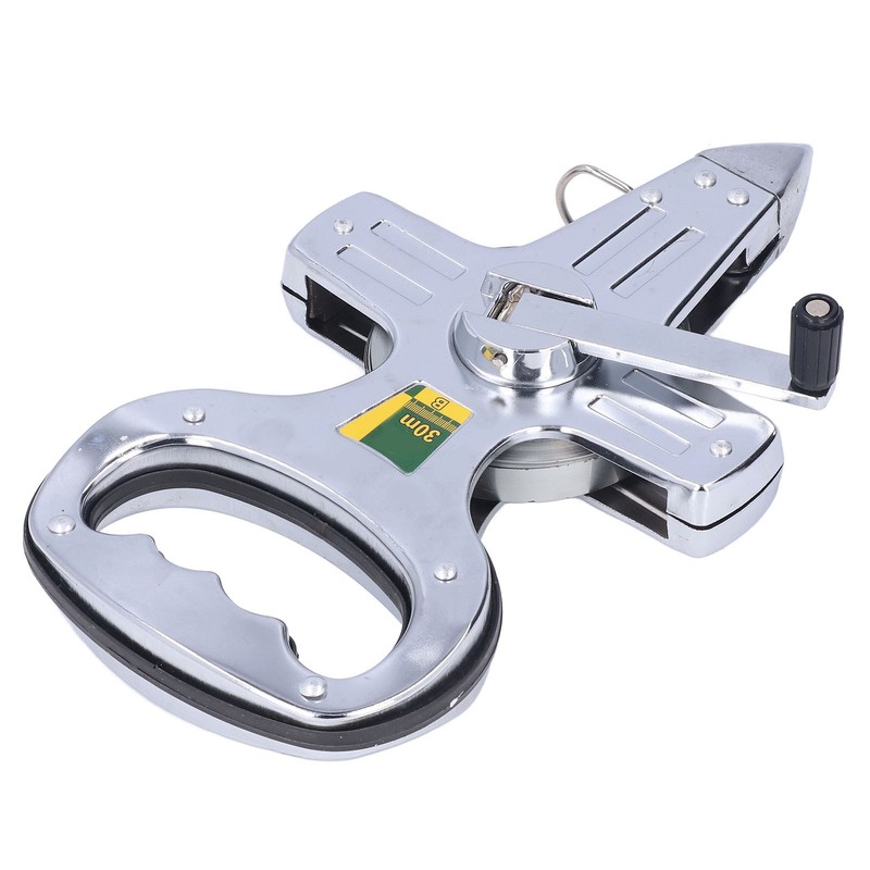 30m Portable Stainless Steel Frame Ruler Thick Durable Hand Operated