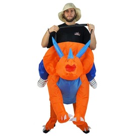 Bodysocks Adults Inflatable Triceratops Jurassic Dinosaur Costume