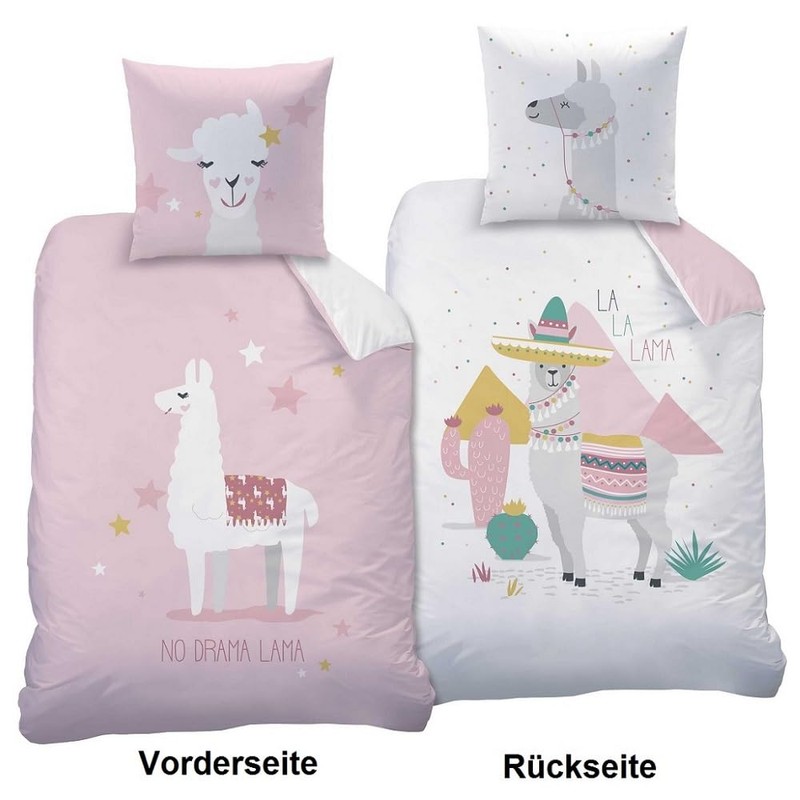CTI reversible bed linen set Lama Queen, 135 x 200