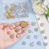 PH PandaHall 56 Pcs Alloy Rhinestone Pendants 7 Styles Christmas