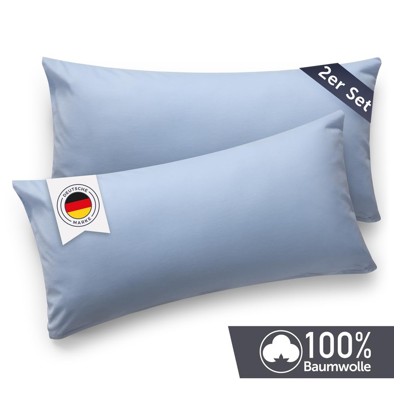 Blumtal set of 2 pillowcases - 100% cotton, super soft