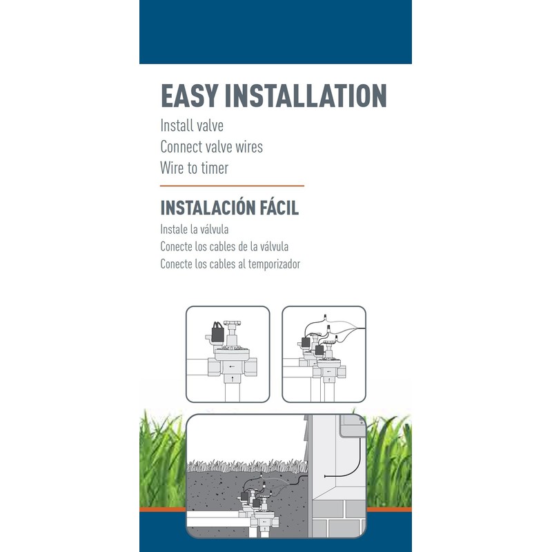 Orbit Sprinkler System 1-Inch FNPT Auto Inline/Angle Valve WFC 57020