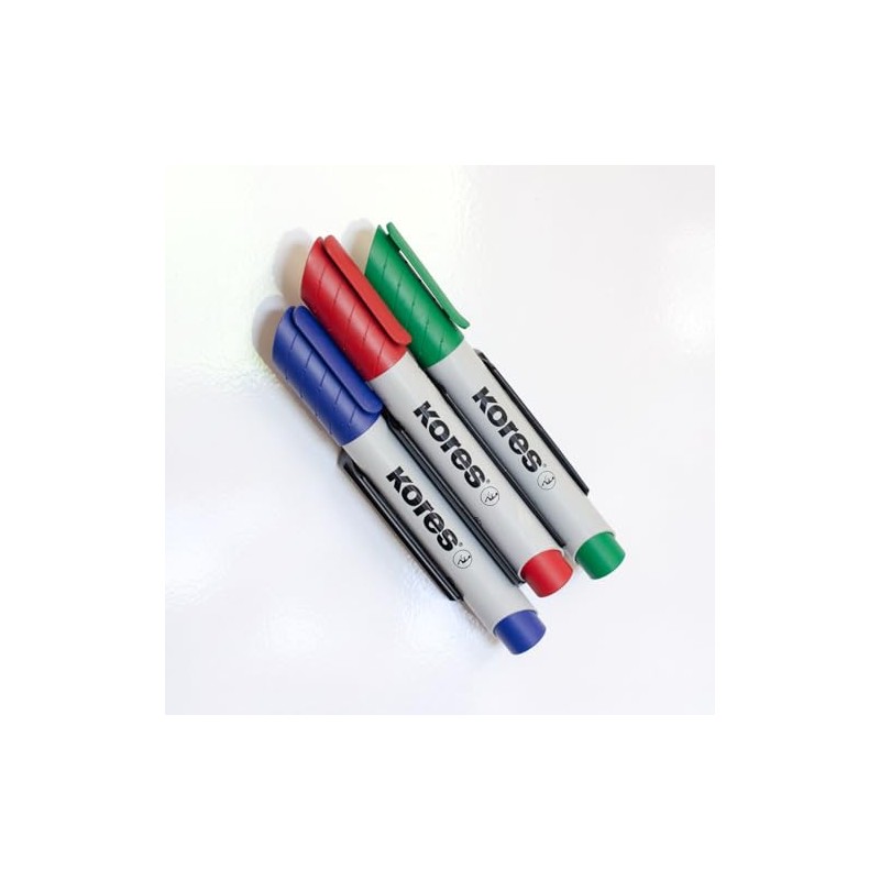 Kores Eco K-Marker XW2- Whiteboard-Marker mit Keilspitze, Set 4 Farben: