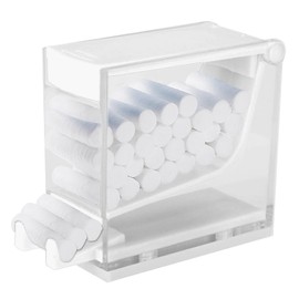 Dental Cotton Roll Dispenser, Press Type with Anti Slip Base and Dental Organizer Dental Cotton Roll Box for Dental 4.7 x 3.8 x 1.9in