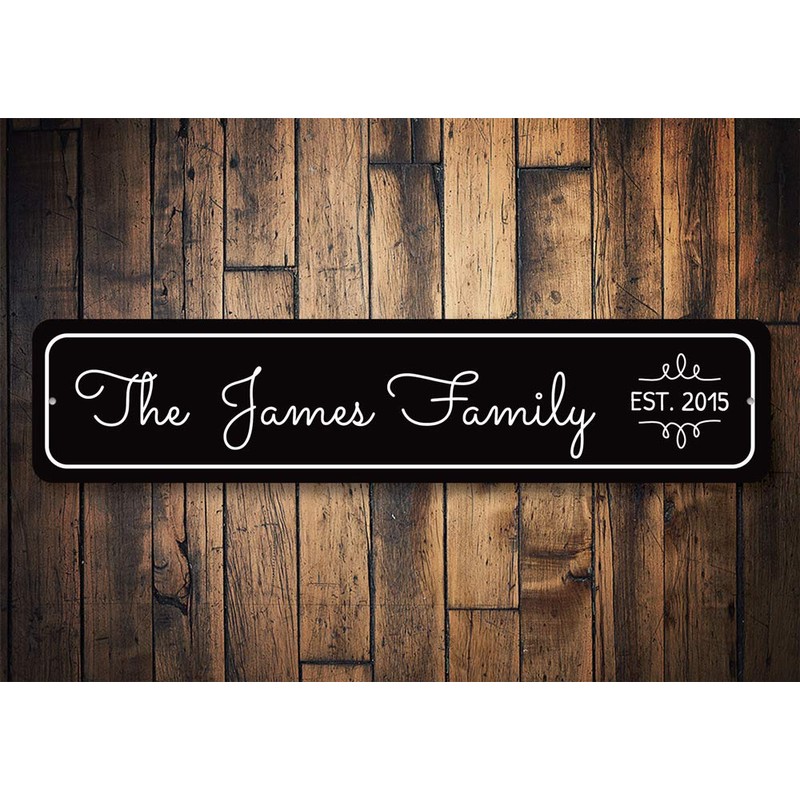 Wedding Sign, Established Date Sign, Custom Family Name Sign, Wedding