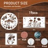 FEISHIONG Mushroom Drawing Stencils Set, 19 Pieces, 30.5 cm/15.2 cm,