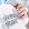 HAPVITAL 24-Piece Set, Nail Tips, Press-On Nails, Popular, 3D, Handmade