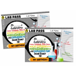 Science Party Supply Decorations Invites Favors (Invitations)