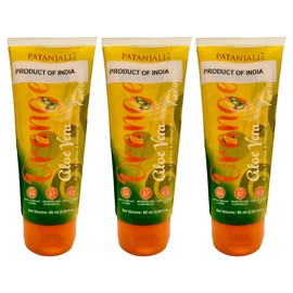 patanjali Face Wash - Orange And Aloevera, 60g / 2.02 fl oz - (Pack of 3)