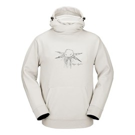 Volcom Men's Hydro Hooded Fleece Riding Hoodie, Stone S5