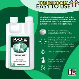 Pet Odor Eliminator Concentrate Non-Enzymatic Formula Cages Floors & Kennels New