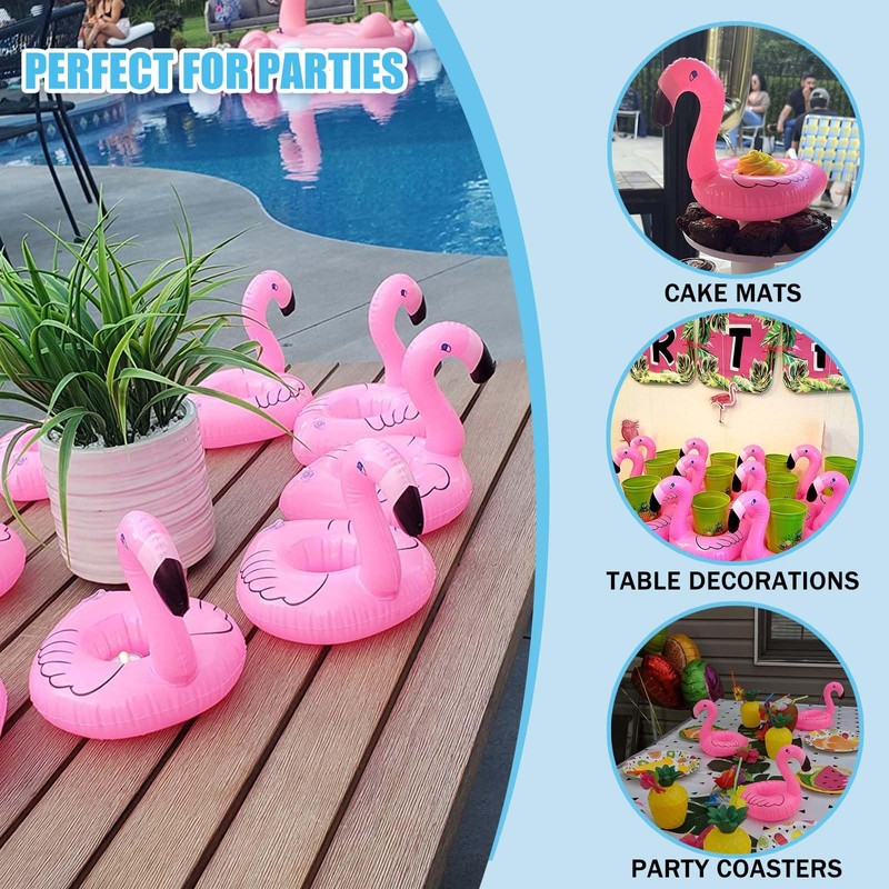 Inflatable Drinks Holder, 6 Pcs Inflatable Drink Holder Float, Cute
