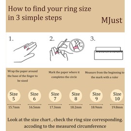 MJust 8Pcs 14K Gold Rings for Women-Triple Band Rings Danity Stackable Rings for Women Non-Tarnish Gold Rings Opal Heart CZ Fashion Stacking Rings Set Size 5-10(Size 9)