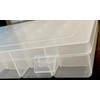 4 Pack 24 Grids Adjustable Clear Plastic Box Organizer Storage