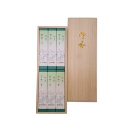 Awaji Baikaundo Goshimono Incense Set, For Gift of Incense with Little Incense, Bamboo Charcoal Sweet Tea Incense, 6 Boxes, Rose, Sympathy Incense, 3000, Offering #82fbans