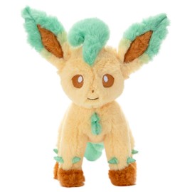 Pokemon Collapsed Plush, S, Leafeon, Height Approx. 7.1 inches (18 cm)