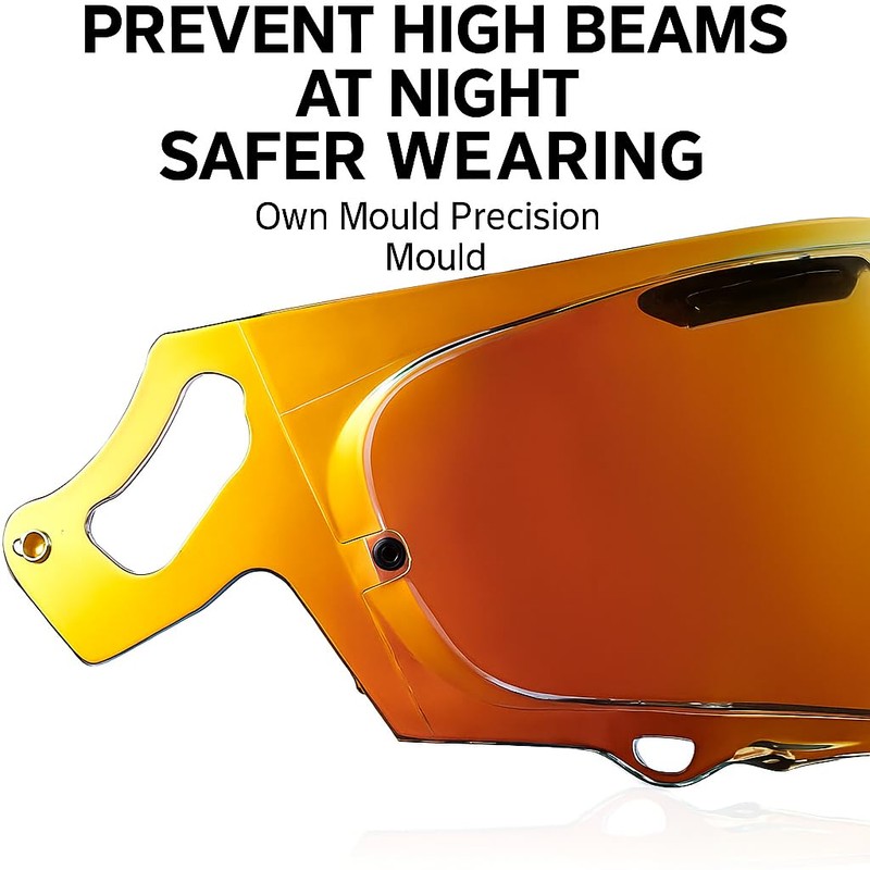 Regent-X Replacement Helmet Visor Compatible with RX7X VAS-V MAX Quantum-X