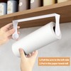 Paper Towel Holder Under Cabinet, White Kitchen Accessories Decor, Wall