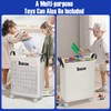 Collapsible Laundry Baskets, Laundry Basket with Wheels, Large Rolling Laundry