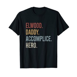 Herren Elwood Daddy Accomplice Hero Retro Style Vintage T-Shirt
