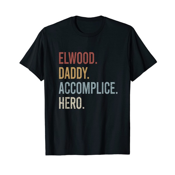 Herren Elwood Daddy Accomplice Hero Retro Style Vintage T-Shirt