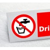 Not Drinking Water Sticker Waterproof Outdoor Vinyl Sticker 150 x