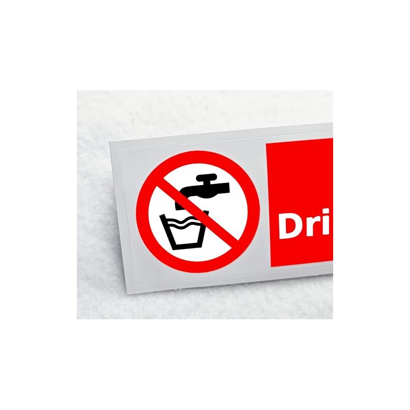 Not Drinking Water Sticker Waterproof Outdoor Vinyl Sticker 150 x