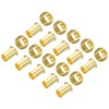 TA-VIGOR 12mm Tube OD Compression Sleeves and Ferrules, 60PCS Brass