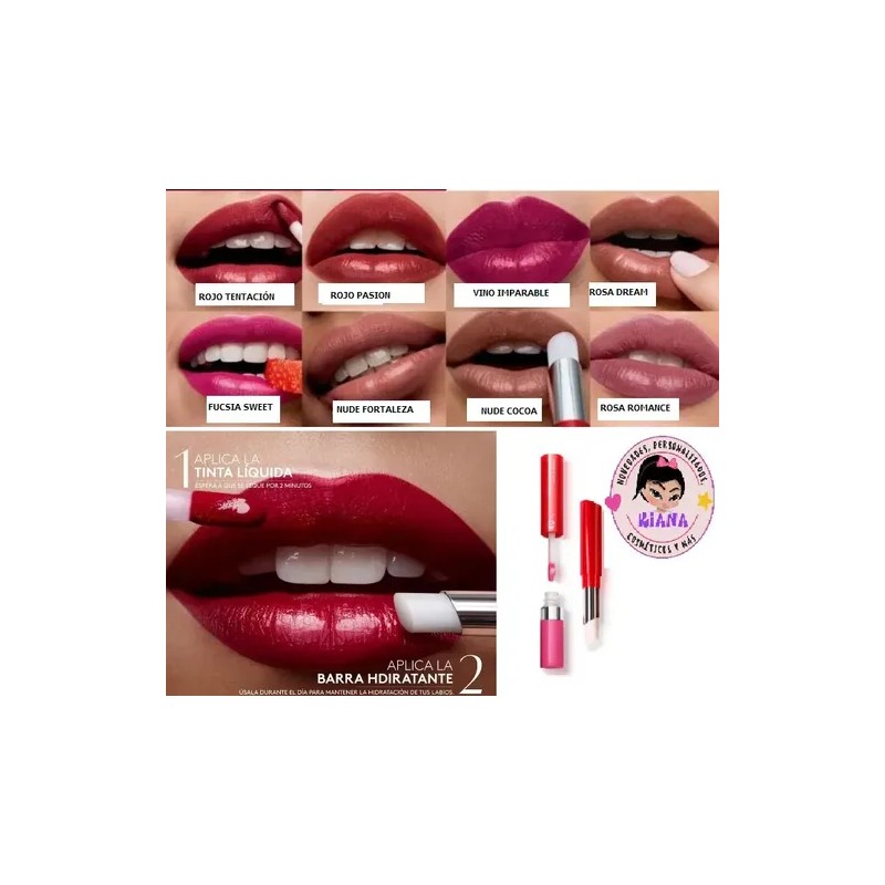Color Fix Labial Duo Tattoo Esika Indeleble