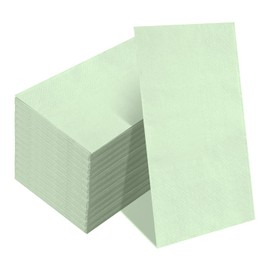 HEIPINIUYE 50 Pieces Sage Green Napkin Disposable Guest Napkins Beverage Napkins Paper Hand Towels for Bathroom Wedding Birthday Baby Shower Dinner Napkins