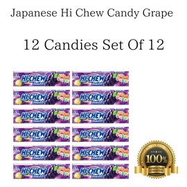 Japanese Hi Chew Candy Grape 12 Candies Set Of 12 Hichewz Candy Bulk