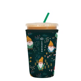 Sok It Java Sok Iced Coffee & Cold Soda Insulated Neoprene Cup Sleeve (Rollin' with my Gnomies, Medium: 22-28oz)