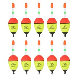 PATIKIL 10pcs 0.5oz Fishing Bobbers EVA Fishing Bobbers Saltwater Freshwater Fishing Yellow