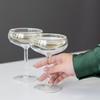 Outset Double Wall Glasses, Coupe Champagne Glasses, Set of 2,