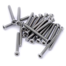 M2.5 (2.5mm x 22mm) TX Socket Countersunk Machine Screw (Bolt) - Stainless Steel (A2) (Pack of 20)