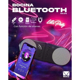 Maíz 4x3 Bocina Bluetooth Inalambrica Tws Recargable Usb Iman