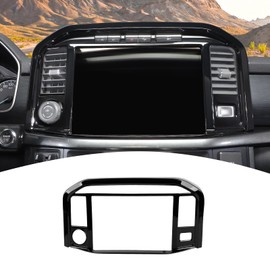 PDKLIN for F150 Dashboard Center Control Panel Cover Trim for Ford F150 2021 up Black Interior Accessories (for 12" Display Screen)