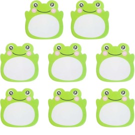 Frog Sticky Notes Kawaii Frogs Sticky Notes Sets, Aesthetic Cute Small Frog Sticky Notes Mini Animal Self-Stick Notes Pads for Frog Lovers Office School 8Packs,160 Sheets (Style 1, One Size)