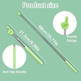 5Pcs Retractable Teacher Pointer Stick,Hand Finger Pointers Teacher Supplies Mini Pointy Multicolor Telescopic Pointer for Teacher Classroom Elementary Kindergarten Supplies Reading Presentation